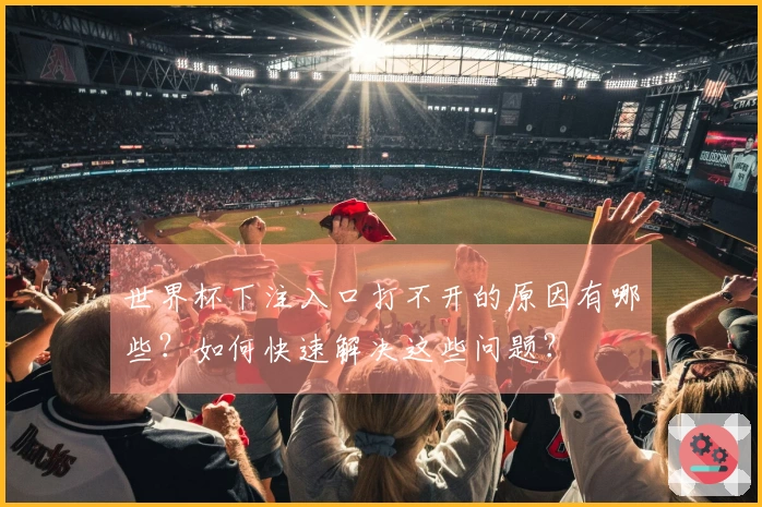 世界杯下注入口打不开的原因有哪些？如何快速解决这些问题？